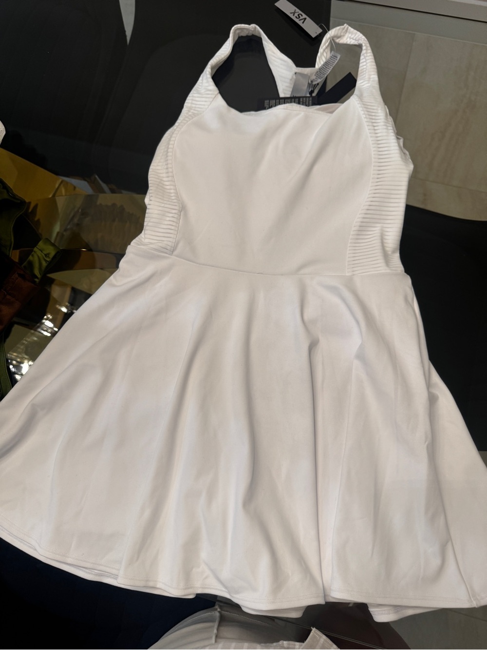 Victoria's Secret White Girls Halter Skater Dress